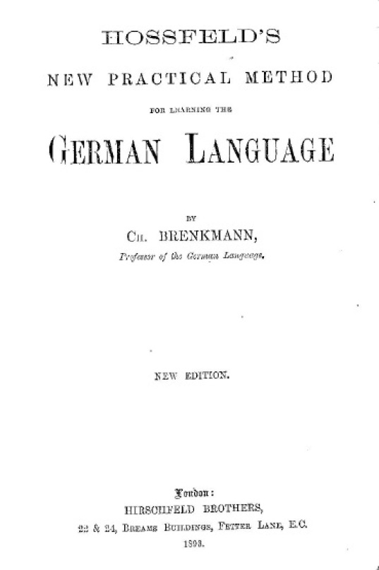 Libro de alemán de Rufina